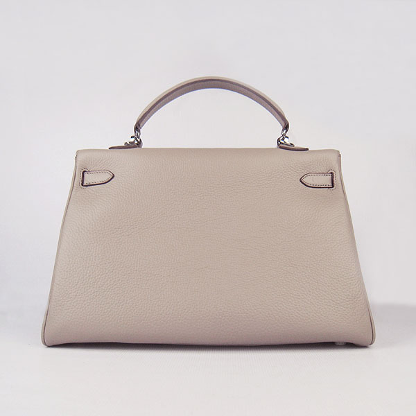 High Quality Hermes Kelly 35cm Togo Leather Bag Grey 6308
